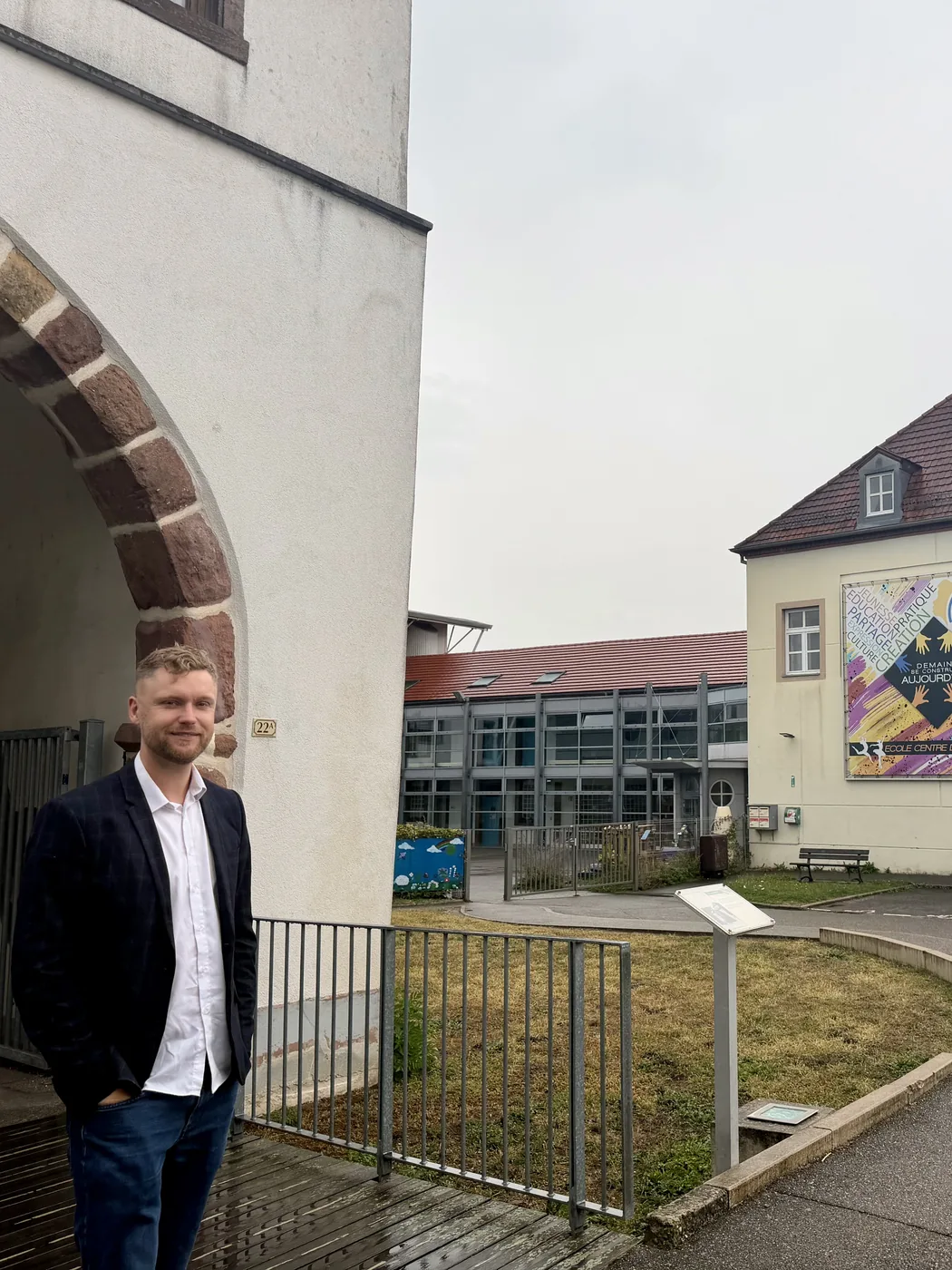 Guillaume Nobel dans le centre de Bollwiller